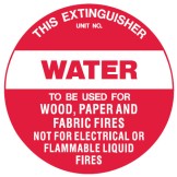 Fire Equipment Disc - Water