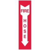 Fire Pointer Equipment Signs - Fire Hose Arrow Down