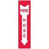 Fire Pointer Equipment Signs - Fire Hose Arrow Down