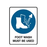 Foot Wash Must Be Used