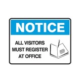 Graphic All Visitors Must Register At Office