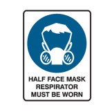 Half Face Mask Respirator Must Be Worn