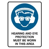Hearing And Eye Protection Must Be Worn In This Area