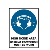 High Noise Area Hearing Protection Must Be Worn