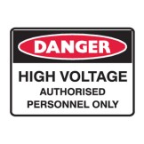 High Voltage Authorised Personnel Only