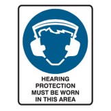 Hearing Protection Must Be Worn In This Area Labels 55x90 SAV Pk5