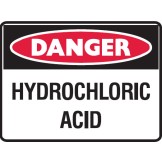 Hydrochloric Acid - Danger Sign