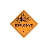 Dangerous Goods Labels & Placards - Explosive 1