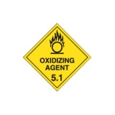 Dangerous Goods Labels & Placards - Oxidizing Agent 5.1