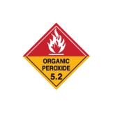 Dangerous Goods Labels & Placards - Organic Peroxide 5.2 (White)