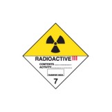 Dangerous Goods Labels & Placards - Radioactive III 7
