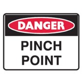 Danger Pinch Point Labels 125x90 SAV Pk5