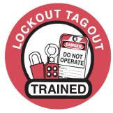 Lockout Hard Hat Labels