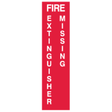 Fire Pointer Equipment Signs - Fire Extinguisher Missing Arrow Down