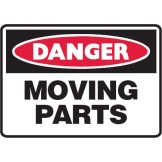 Danger Moving Parts Labels 90x125 SAV Pk5