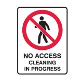 No Access Cleaning In Progress