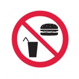 No Food Or Drinks-Picto Only