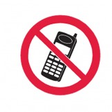 No Mobile Phones-Picto Only