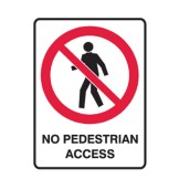 No Pedestrian Access