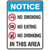No Smoking, No Eating, No Drinking In This Area