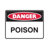 Danger Poison Labels 125x90 SAV Pk5