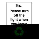 Please Turn Off The Light When You Leave