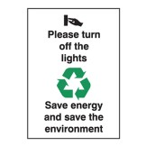 Please Turn Off The Lights Save Energy And Save The Environment