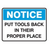 Put Tools Back In Their Proper Place