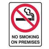 No Smoking on Premises Labels
