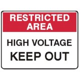 Restricted Area High Voltage Keep Out