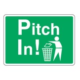 Restroom And Lunchroom Signs - Pitch In!
