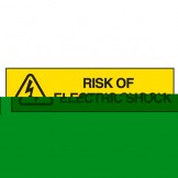 Risk Of Electric Shock W/Picto
