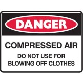 Compressed Air Do Not Use For Blowing Off Clothes