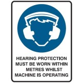 Hearing Protection Must Be Worn Within 