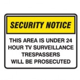 Security Notice Signs - Authorised Personnel Only