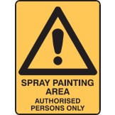 Spray Painting Area Authorised Persons Only