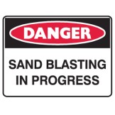 Sand Blasting In Progress