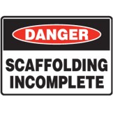 Scaffolding Incomplete