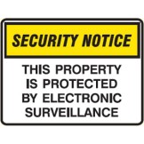 Security Notice Signs - This Property Is Protected By Electronic Surveillance