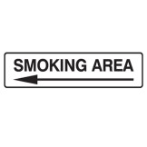 Smoking Area - Left Arrow