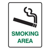 Smoking Area Labels 90x125 SAV Pk5