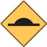 Speed Hump Sign 600x600mm C2 Ref Aluminium