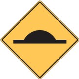 Speed Hump Sign 600x600mm C2 Ref Aluminium