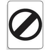 Speed Limit Sign No Limit 600x800mm C2 Ref Aluminium