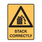 Stack Correctly W/Picto - Warning Signs