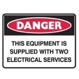 This Equipment Is Supplied With Two Electrical Services