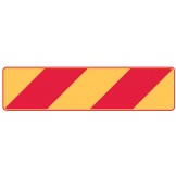 Vehicle & Truck Identifcation Signs - Diagonal Red & Yellow Stripes