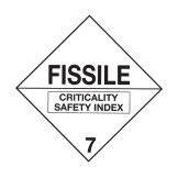Dangerous Goods Labels & Placards - Fissile 7