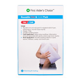 First Aider's Choice Reusable Hot and Cold Pack, Large