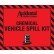 Accidental 20 ltr Chemical Spill Bag Label